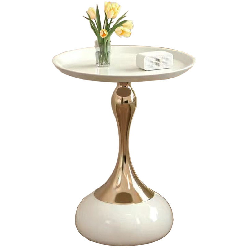 foto del prodotto sinbinta tavolino rotondo, elegante tavolino da cocktail e bevande, comodino in marmo tavolino da caff piccolo tavolino da salotto e per piccoli