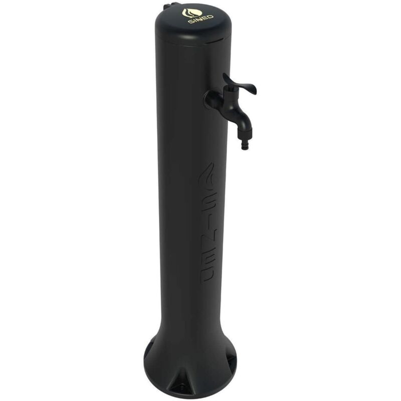 foto del prodotto sined fontana nera da giardino cm 25x25x99 fontana tritone nera