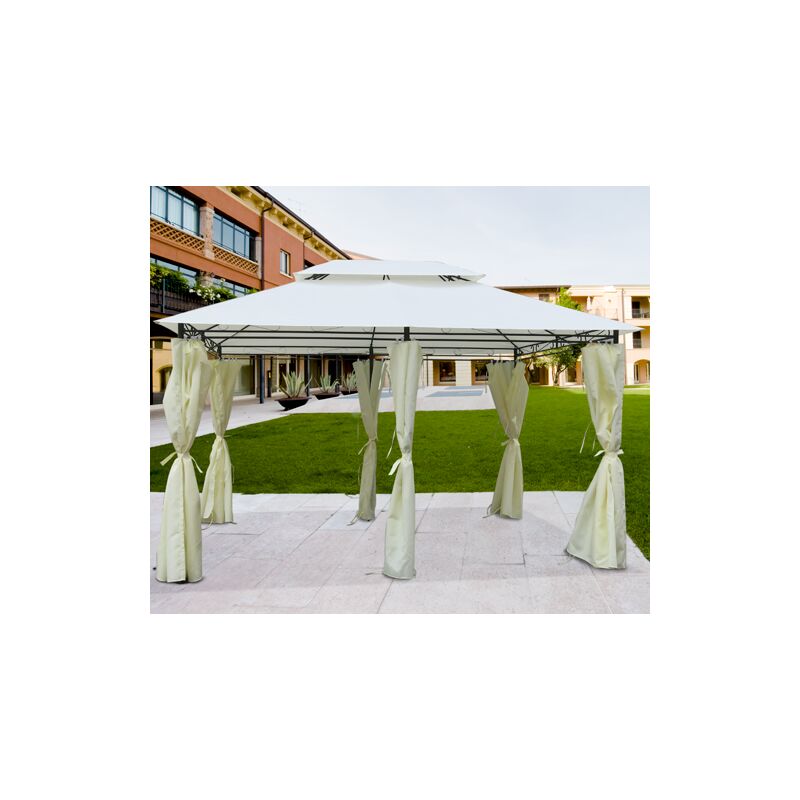 foto del prodotto sines pergola, 3 x 4 m, con 6 tende papillon