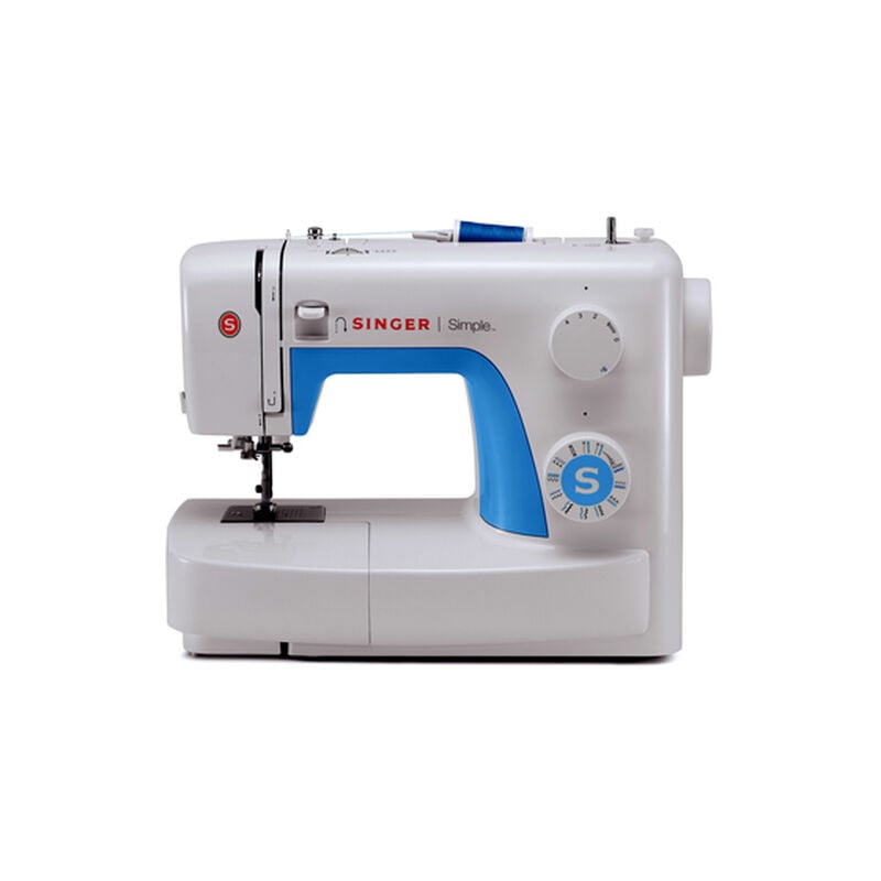 foto del prodotto singer macchina da cucire simple 3221 bianco blu chiaro