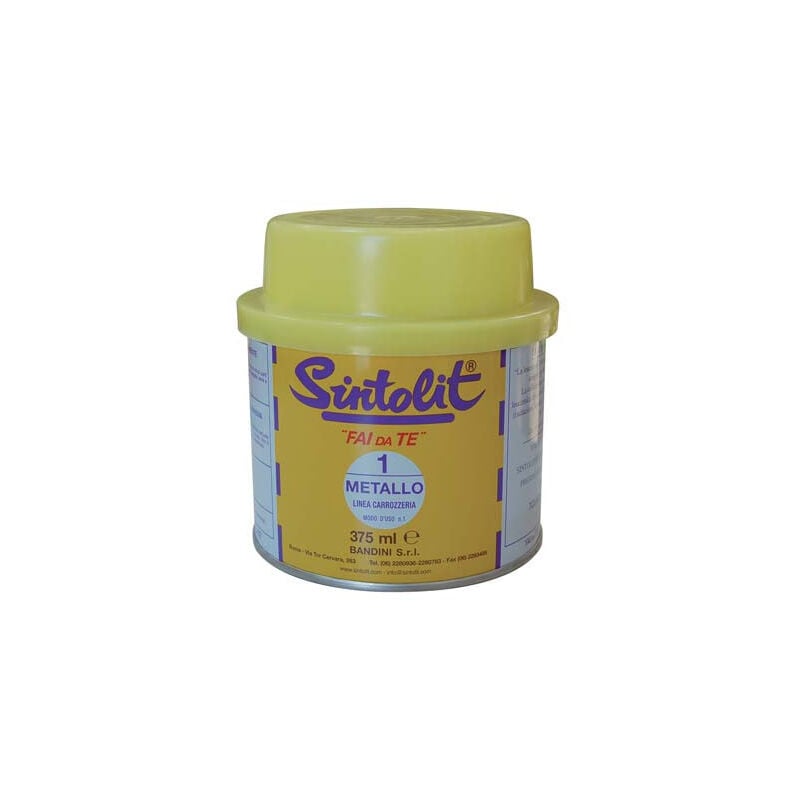 foto del prodotto sintolit fai da te stucco per metallo in barattolo ml.375 - ml.375 grigio