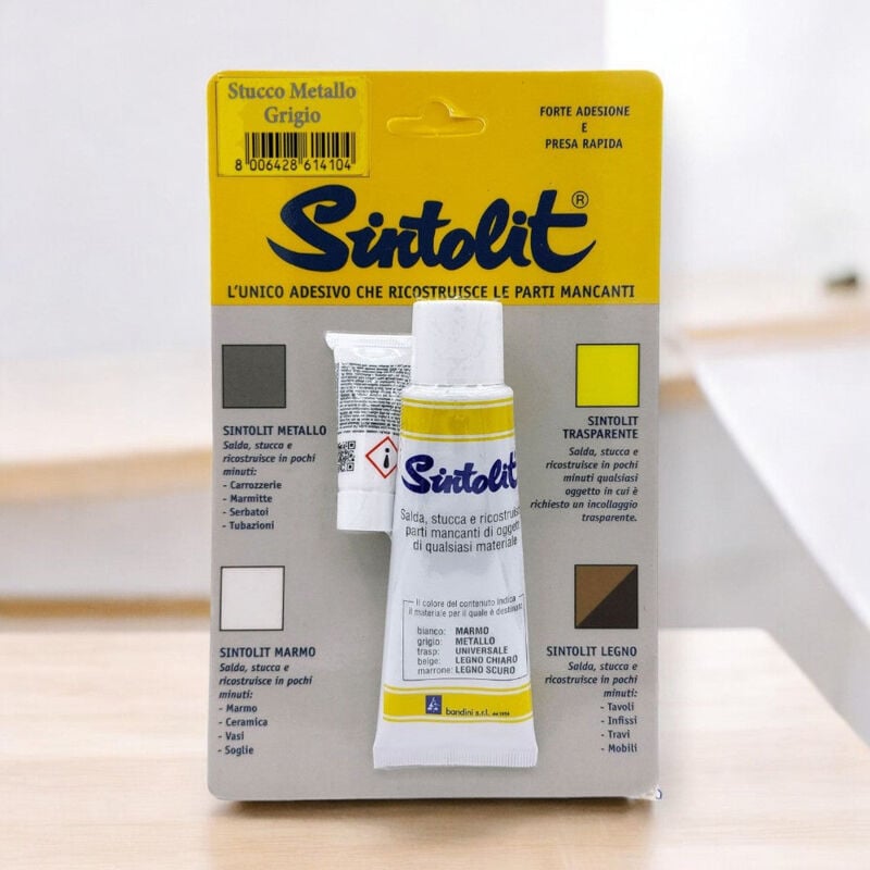 foto del prodotto sintolit stucco riparatore ricostruttore mini per metallo 60 ml