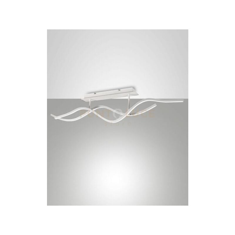 foto del prodotto sinuo plafoniera moderna bianca a led 3000k 36w 3880 lm dimmerabile a step
