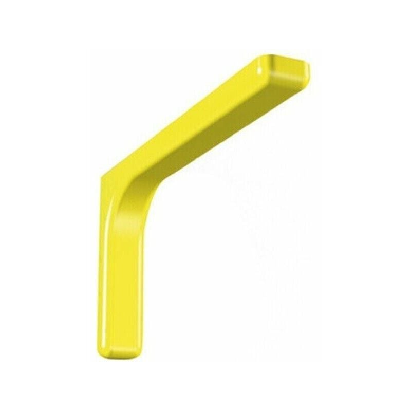 foto del prodotto sip 2 pz reggimensola supporto staffa mensola plastica metallo 12cm giallo