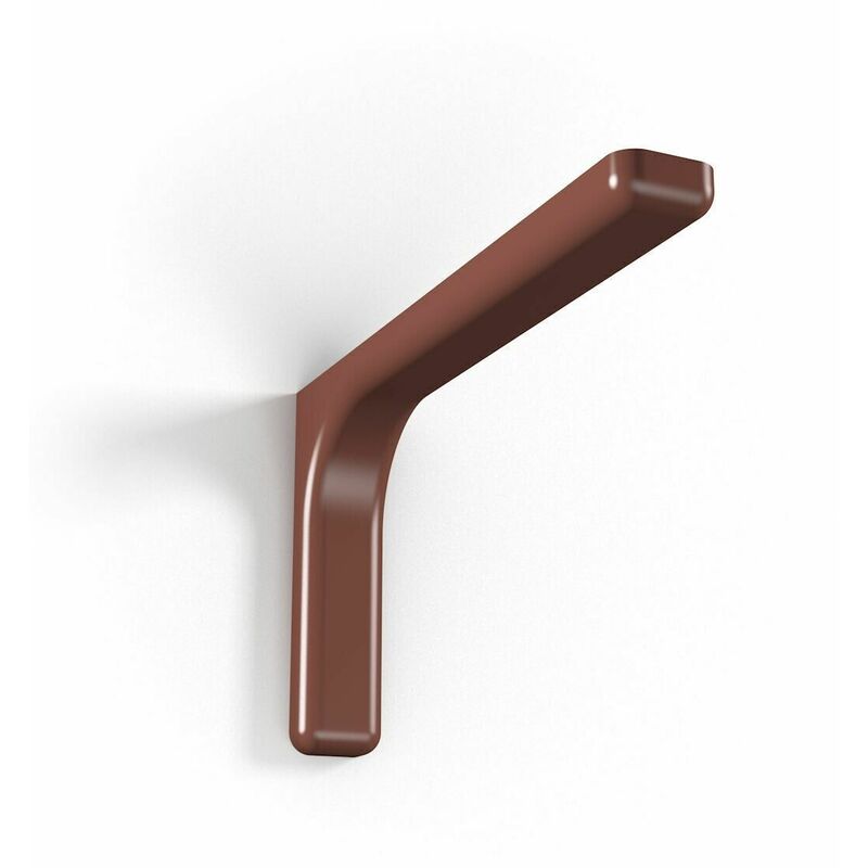 foto del prodotto sip 2 pz reggimensola supporto staffa mensola plastica metallo 12cm marrone
