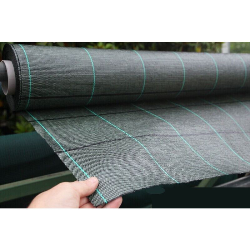 foto del prodotto sip rete telo pacciamatura nero verde scuro anti vista erbacce h 105 cm x 100 mt