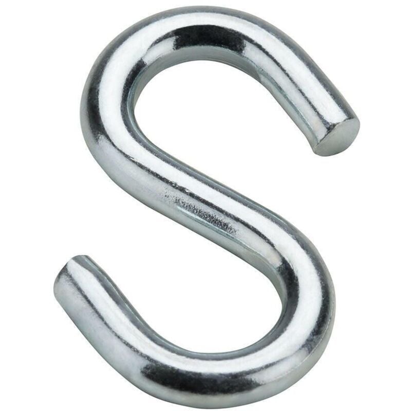 foto del prodotto sipa 10 pz ganci ad s aperti in metallo acciaio portatutto appendi tutto 4 mm