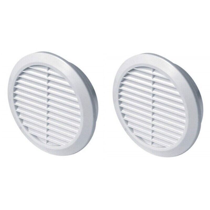 foto del prodotto sipa 2pz griglia presa aerazione pvc bianca x tubi d 100 mm areazione ariazione aria