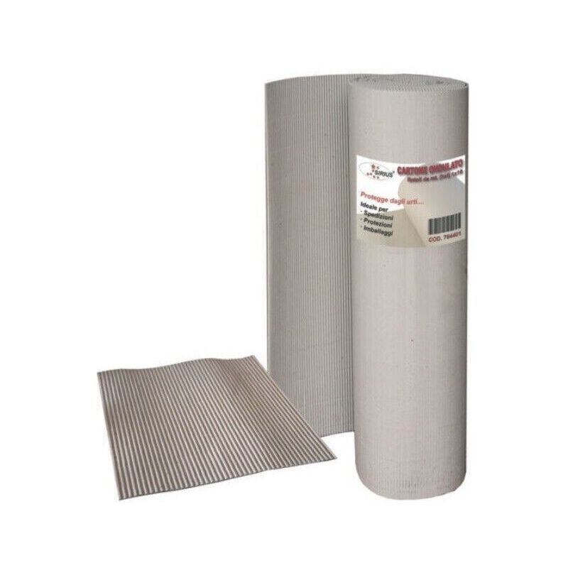 foto del prodotto sipa cartone ondulato in rotolo copritutto imballaggio pacchi 1 x 18 mt gr m2 ca 260