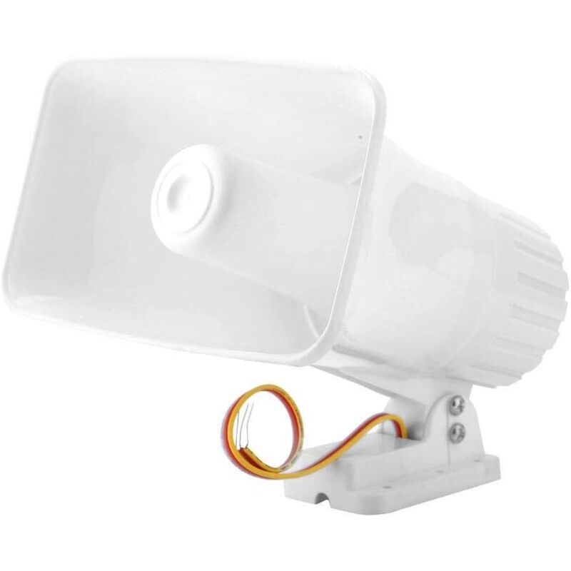 foto del prodotto sirena di allarme aiperq sirena di allarme elettronica da 12 v 150 tb, sirena di sicurezza interna ed esterna da 150 tb per sistema di sicurezza