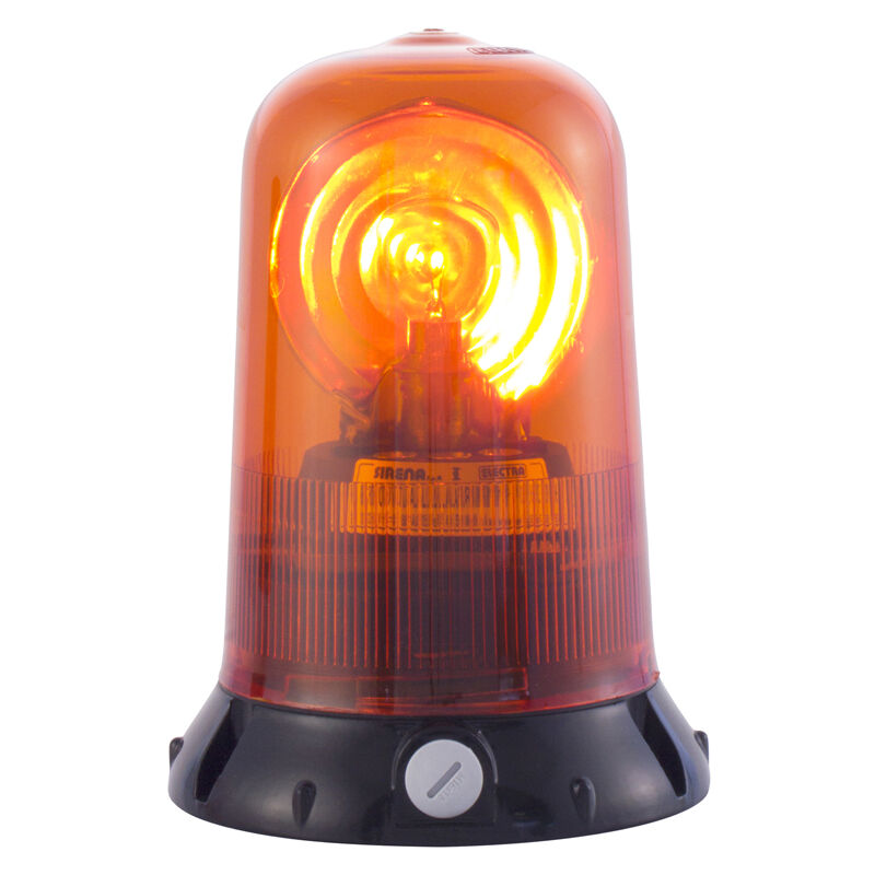 foto del prodotto sirena rotallarm lampeggiante rotativo giallo 24vdc 45w ip65