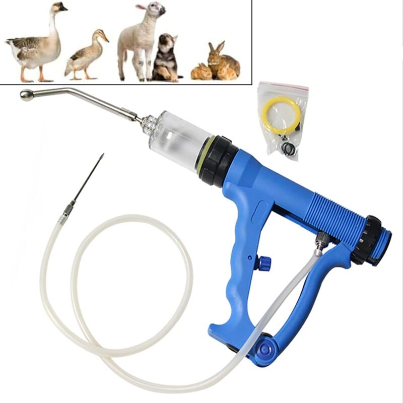 foto del prodotto siringa da 20 ml comoda e regolabile in continuo per bovini, pecore, capre, bestiame