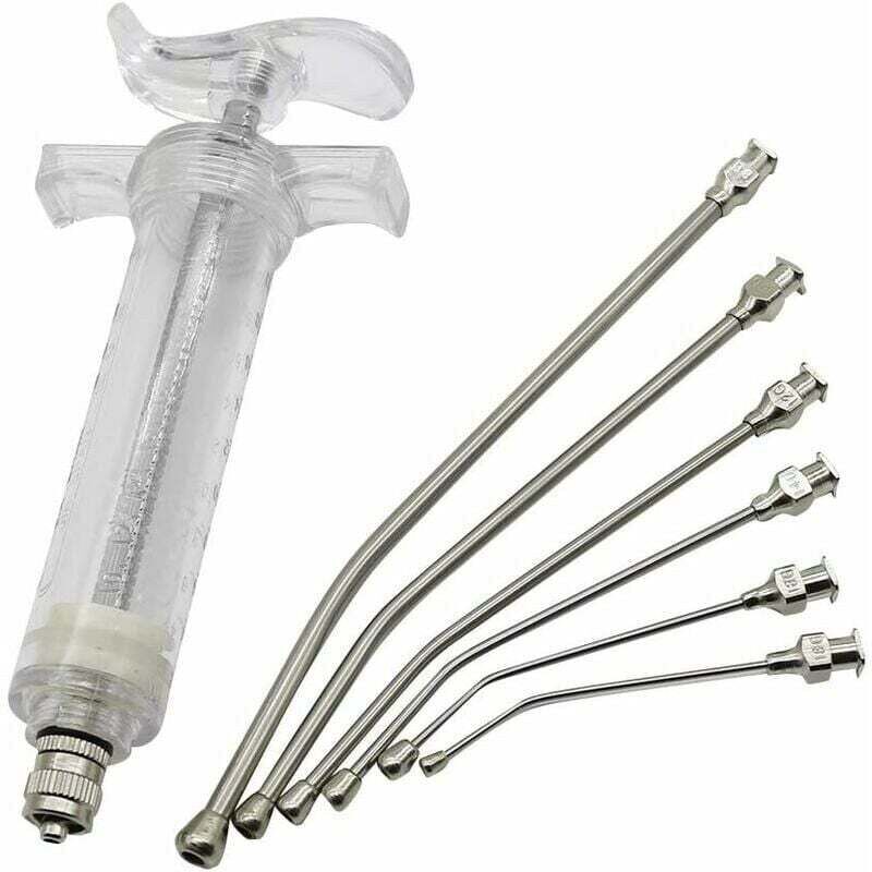foto del prodotto siringa per alimentazione tubi per alimentazione per uccellini siringa per alimentazione manuale per pappagalli con 6 tubi gastrici curvi 20 ml 