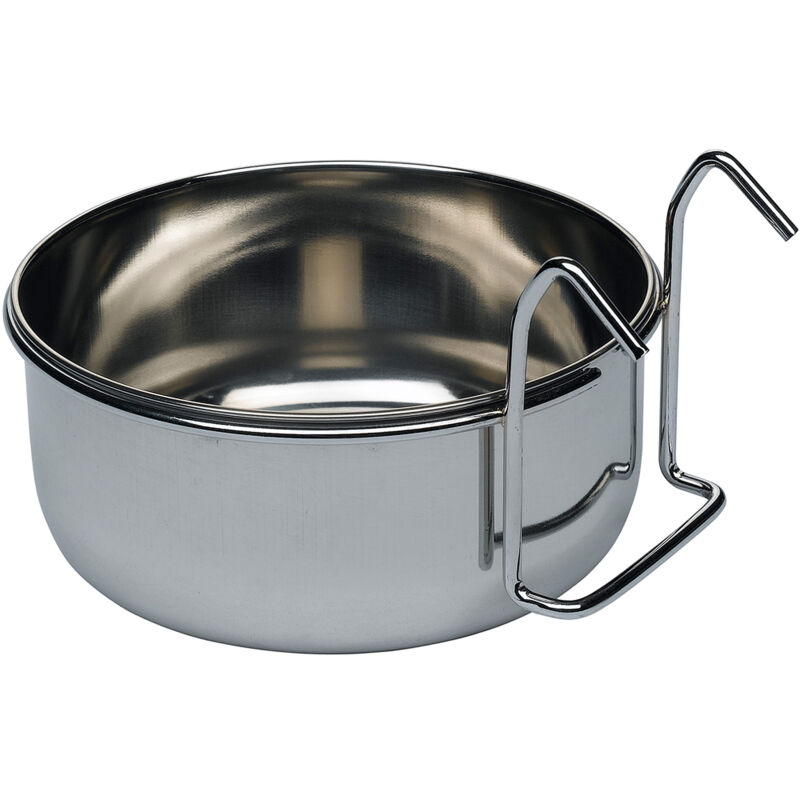 foto del prodotto sirio ciotola in acciaio inox per pappagalli e cacatua . variante l 304 misure 14.7 x h 5.9 cm 0.8 l ferplast