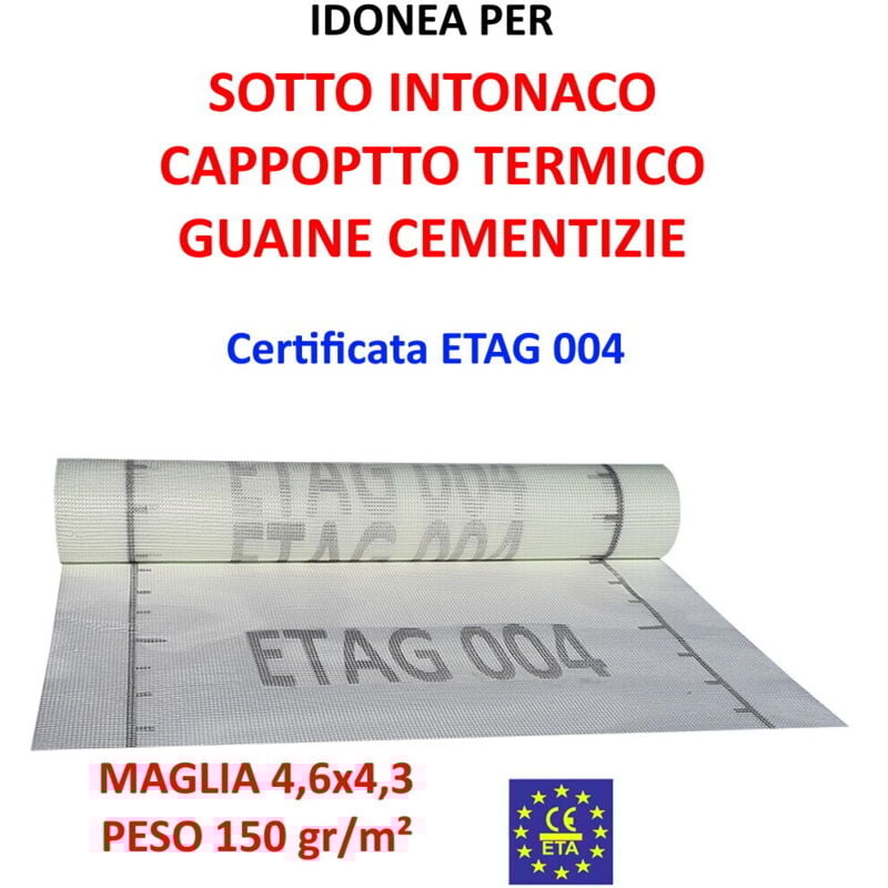 foto del prodotto sirius rete in fibra di vetro intonaco vtx 150n 4,6x4,3mm peso 150 gr mq etag004