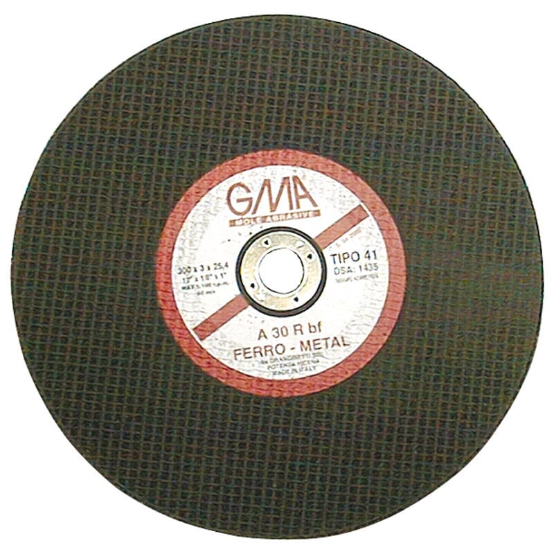 foto del prodotto sisa mole disco abrasivo per ferro ø mm. 300x3,5x30 (10 pezzi) - sisa mole