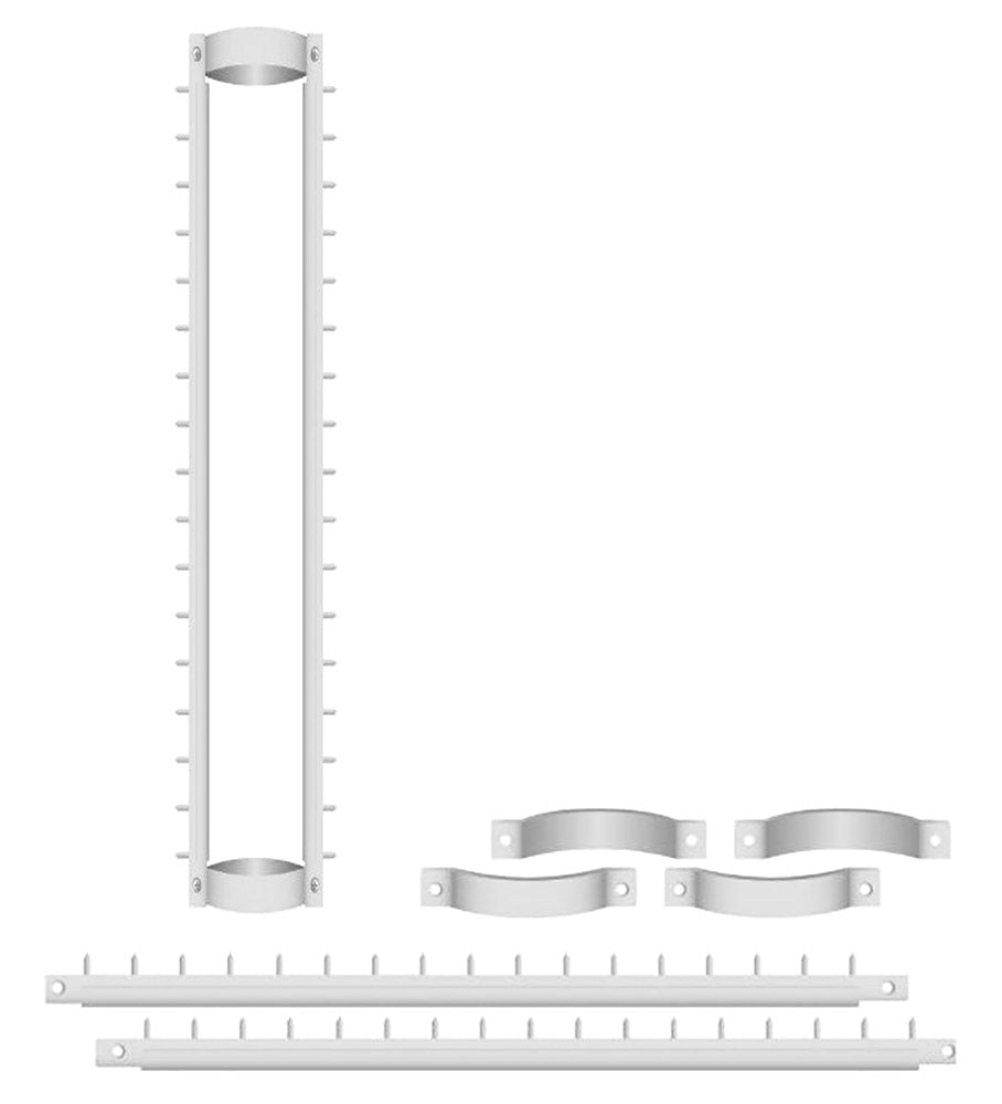 foto del prodotto sistema antiladro con punte in acciaio per pluviali tubi esterni 30-38 mm argento