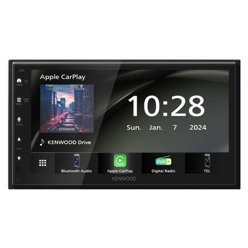 foto del prodotto sistema audiocar kenwood dmx5023dabs black