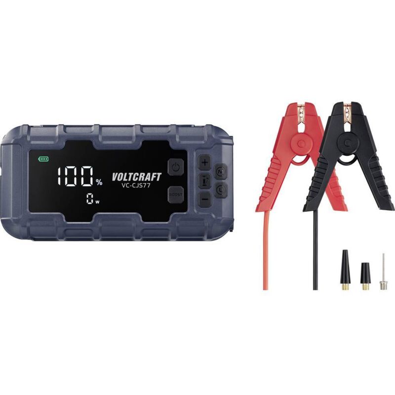 foto del prodotto sistema di accensione rapido vc-cjs77 vc-16533725 corrente d'avviamento ausiliaria (12 v) 600 a 2 x presa usb - voltcraft