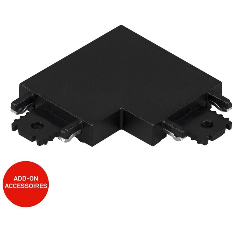 foto del prodotto sistema di binari briloner luxtrail, connettore angolare, accessori, nero