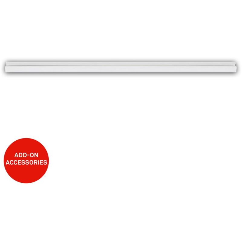 foto del prodotto sistema di binari briloner rail, binario di alimentazione, accessori, bianco