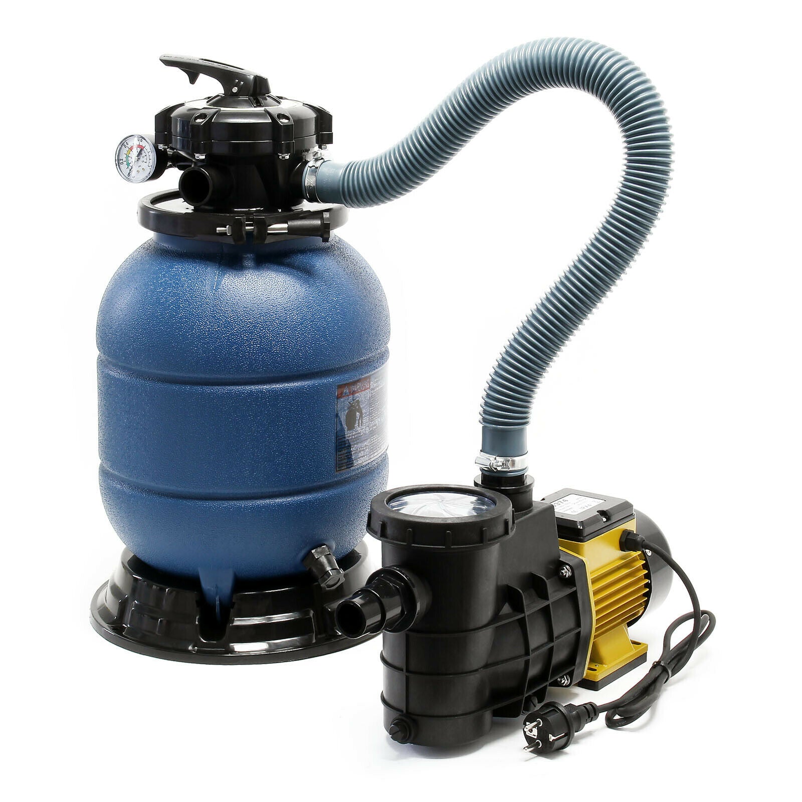 foto del prodotto sistema di filtraggio con filtro a sabbia pompa di filtraggio pompa per piscina 6000 litri all 39 ora 16 0002465