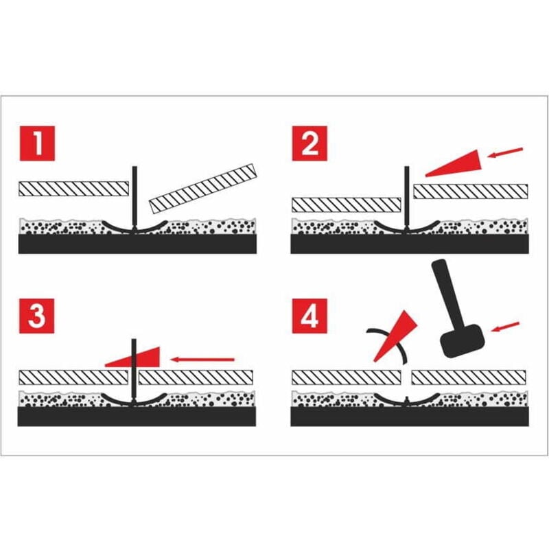 foto del prodotto sistema di livellamento per piastrelle awtools standard 1,5 mm - 7-15 mm - clip 100 pz.