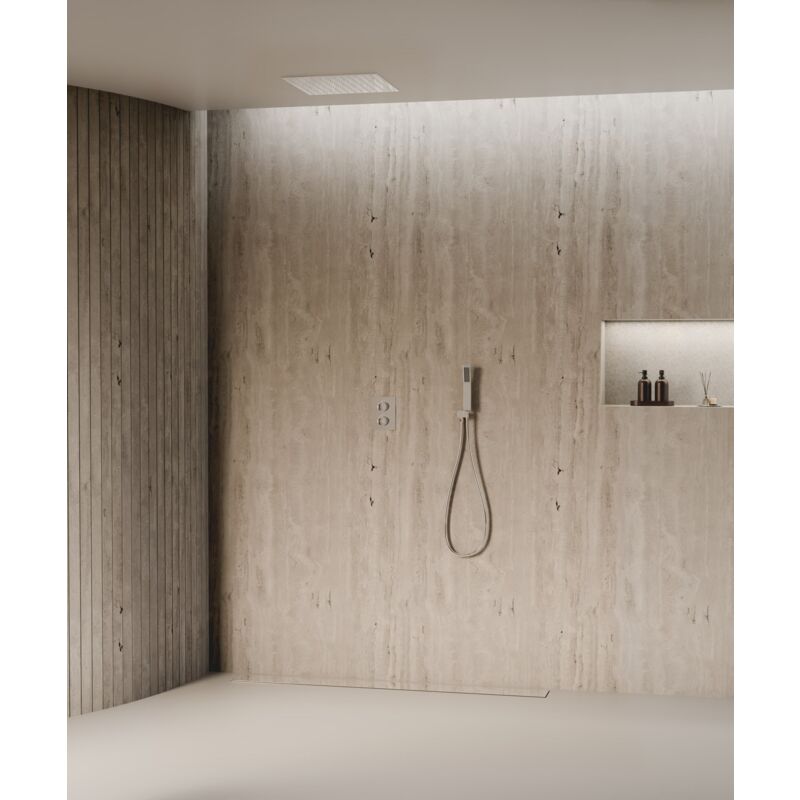 foto del prodotto sistema doccia termostatico a soffitto cromo