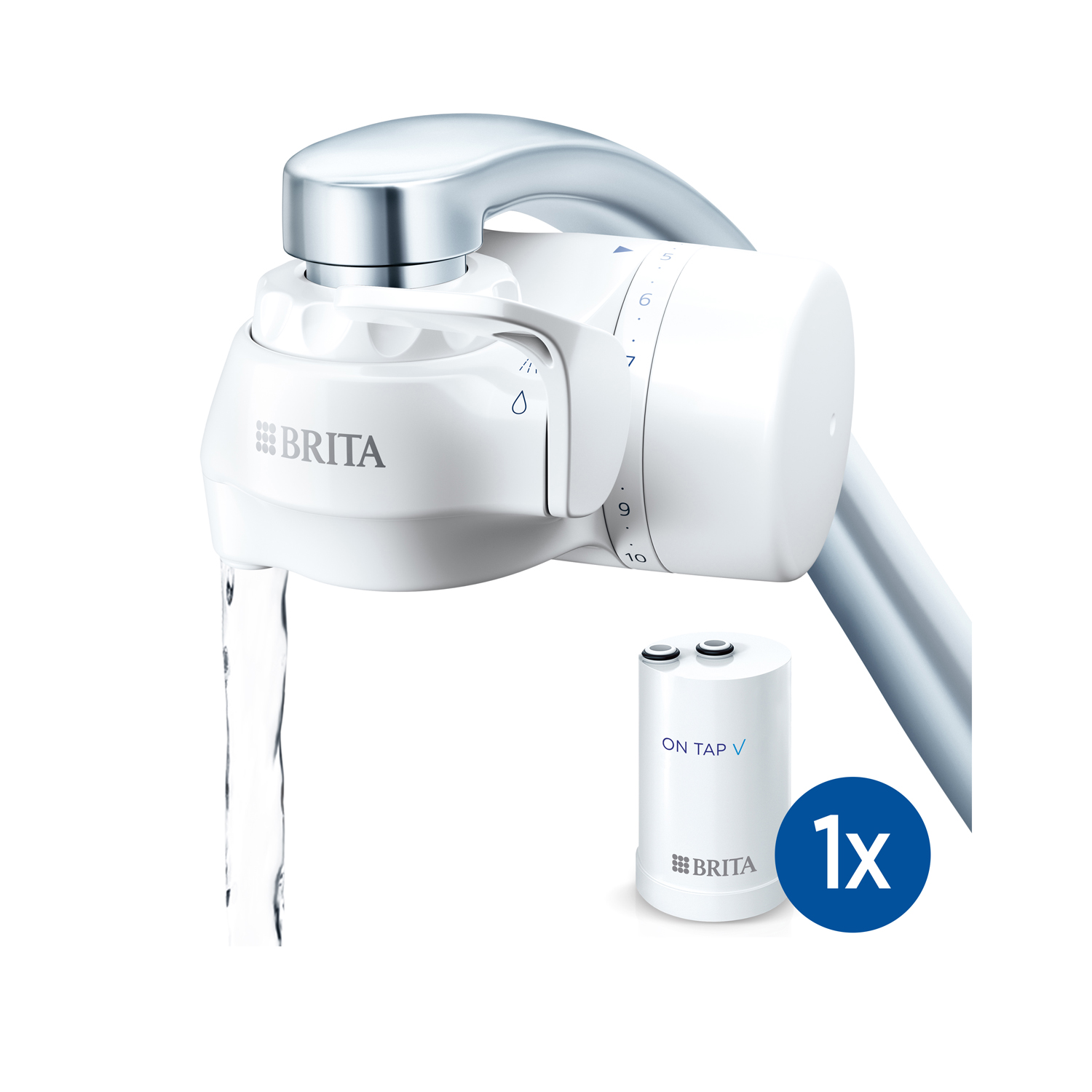 foto del prodotto sistema filtrante acqua per rubinetto brita on tap v