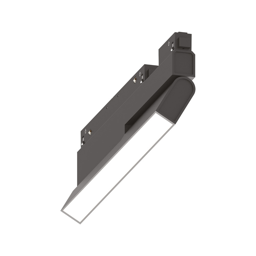 foto del prodotto sistema magnetico flessibile ego alluminio nero 1 luce 7w 3000k 1 10v