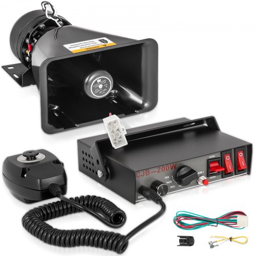 foto del prodotto sistema mic con altoparlante pa per avvisatore acustico per auto ad alto volume da 200 w 7 suoni