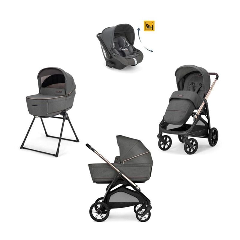 foto del prodotto sistema modulare trio aptica recline velvet grey telaio escluso