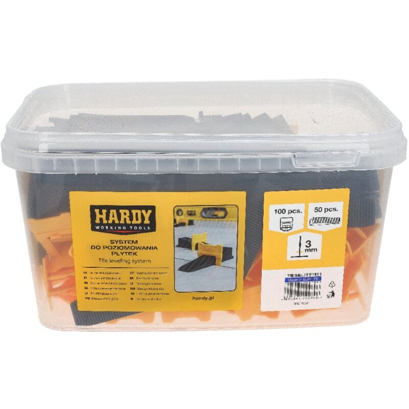 foto del prodotto sistema per livellare piastrelle 3 mm clip cunei 150 pezzi