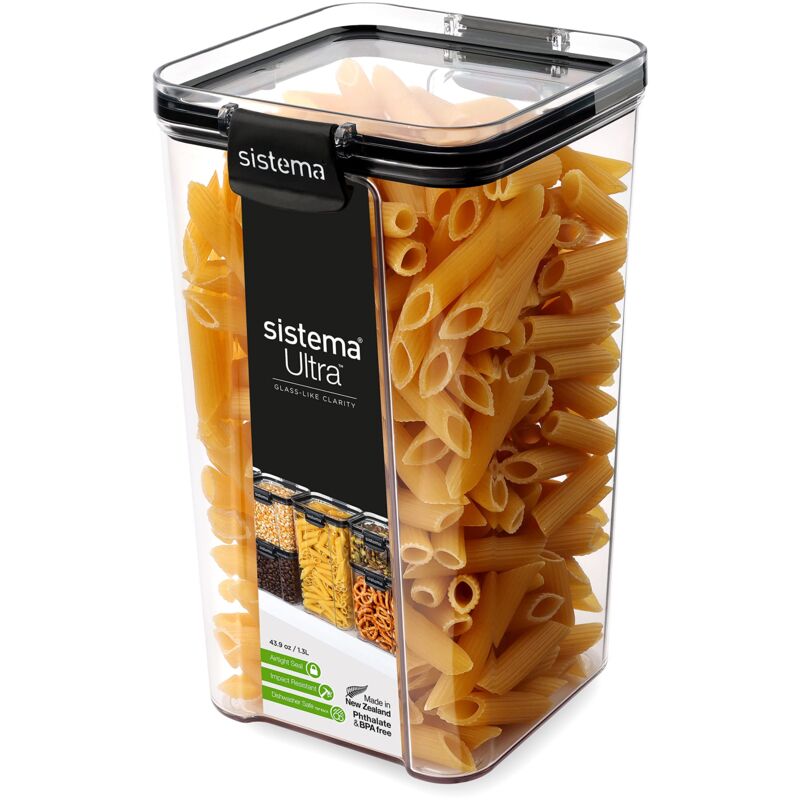 foto del prodotto sistema ultra tritan contenitori ermetici per dispensa e cucina 1,3 l impilabili con clip privi di bpa