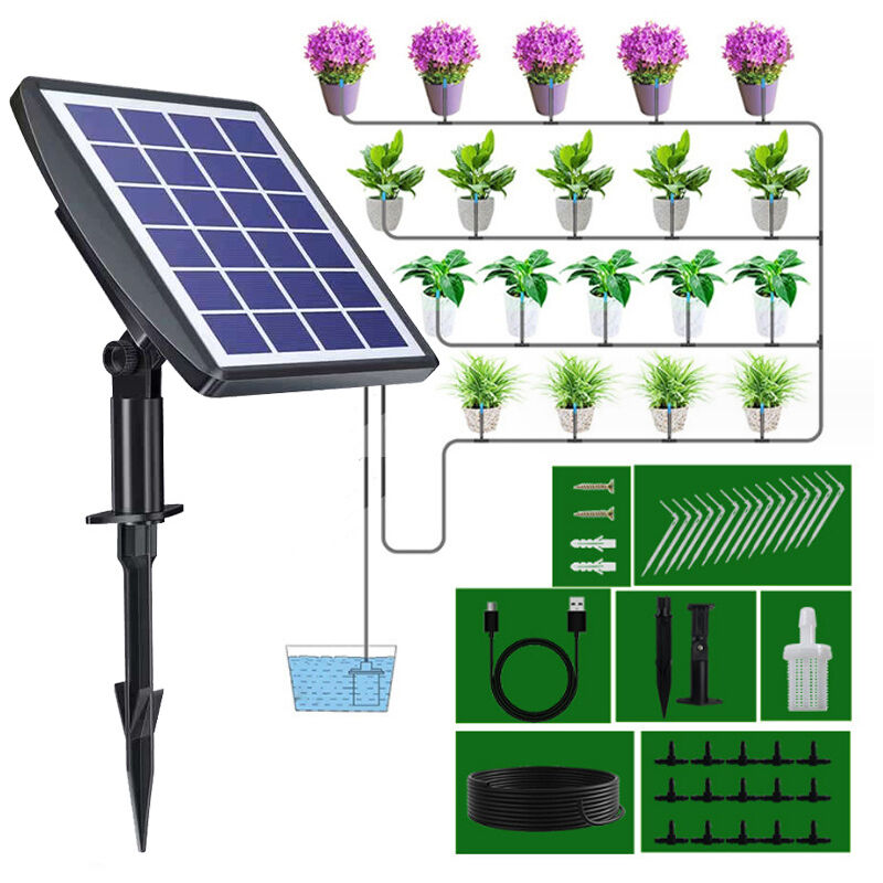 foto del prodotto sistemi di irrigazione solare automatici, kit di irrigazione automatica e balconi, terrazze, giardini 1 percorso 10