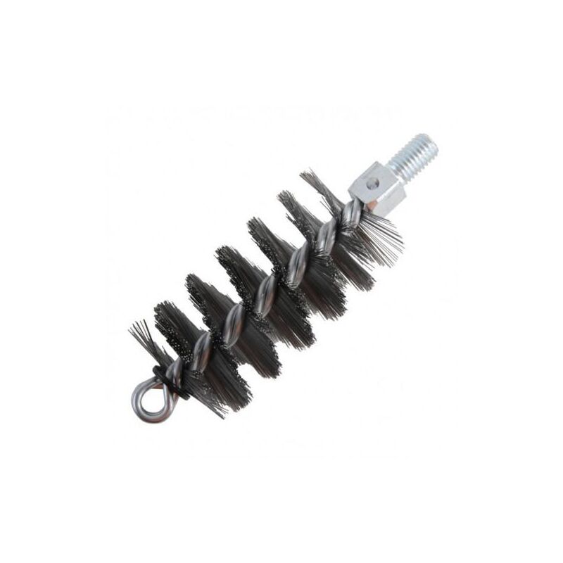 foto del prodotto sit scovolo in acciaio tondo pulizia tubi caldaie tipo professionale, pulizia canne fumarie. 6 cm