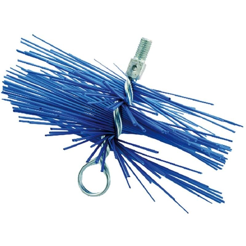 foto del prodotto sit scovolo per pulizia camini in nylon 20 cm attacco maschio 12 ma pulizia di canne fumarie in acciaio inox