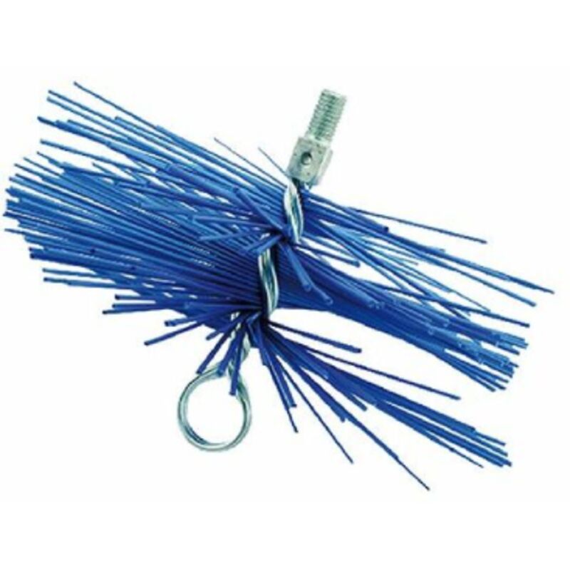 foto del prodotto sit scovolo per pulizia camini in nylon 25 cm attacco maschio 12 ma pulizia di canne fumarie in acciaio inox