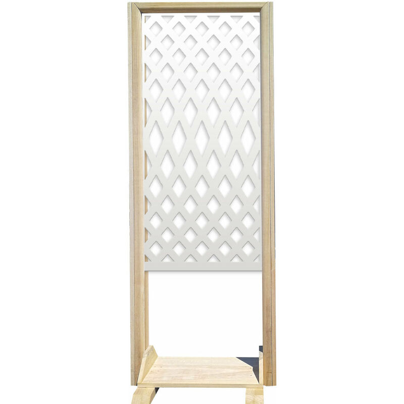foto del prodotto siviglia separ paravento modulabile 70x190cm in legno e pvc colore bianco