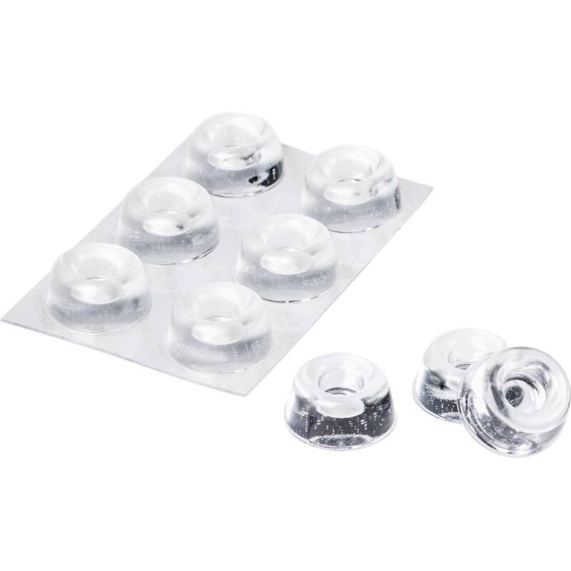 foto del prodotto sj 5309 mpcb piedino di fissaggio autoadesivo, rotondo trasparente x a 22.3 mm x 10.1 mm 6 pz. 3m
