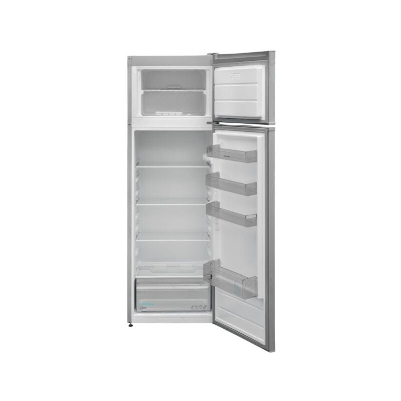 foto del prodotto sj-ftb03itxle. capacità netta totale 243 l. cerniera porta destra. classe climatica sn-t, emissione acustica 40 db. capacità netta frigorifero