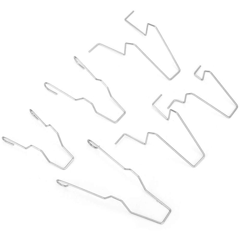 foto del prodotto sjlerst 5zhsfullkit 6pcs acciaio del faro del faro dip anabbaglianti testa della lampada lampadina di fissaggio morsetto a molla per h1 h3 h4 h7