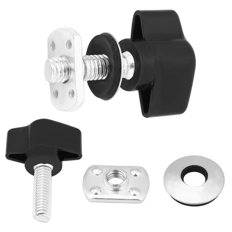 foto del prodotto sjlerst 8 pezzi di fissaggio universali per parte superiore rigida viti a testa zigrinata dadi bulloni per jeep wrangler yj tj jk