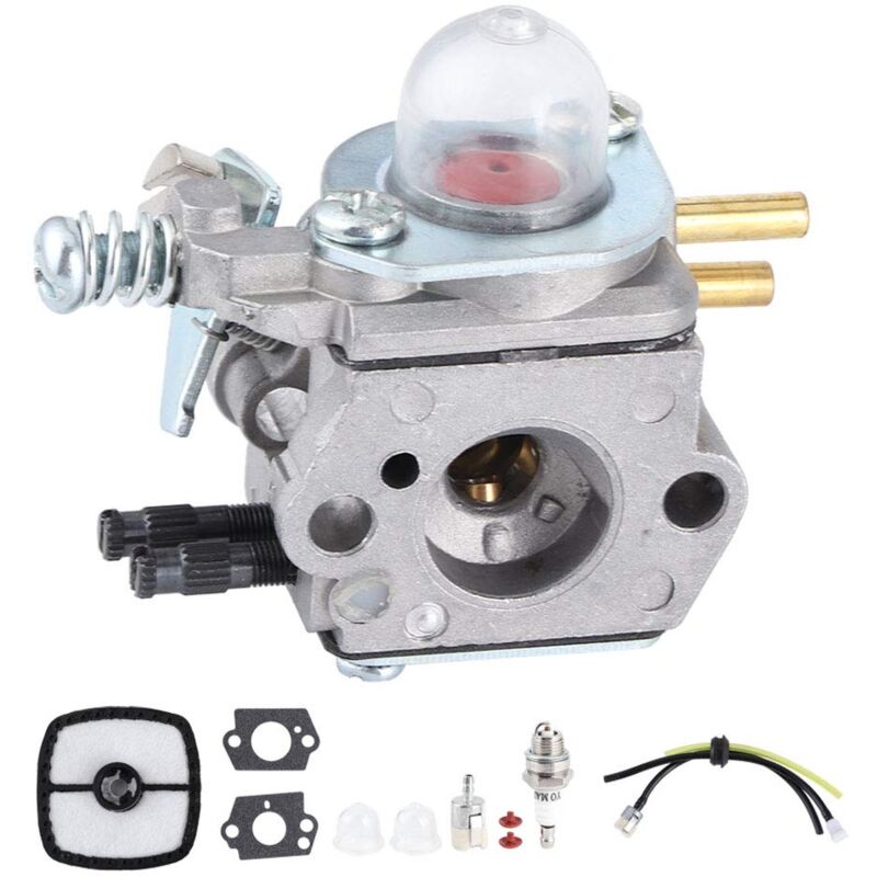 foto del prodotto sjlerst accessorio kit carburatore in alluminio per tagliasiepi per echo hc1500 12520005962 per zama c1u k51
