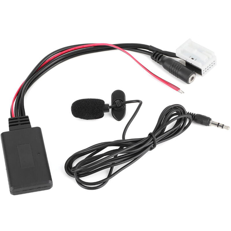foto del prodotto sjlerst connettore adattatore aux per auto cavo audio bluetooth 12 pin con microfono adatto per citroen berlingo