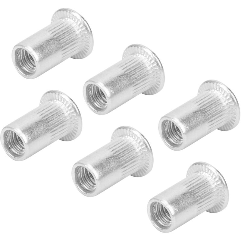 foto del prodotto sjlerst dadi per rivetti ciechi da 100 pezzi nutserts inserti per dadi per rivetti in alluminio m5 dadi per rivetti filettati