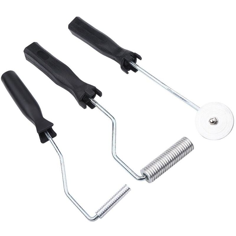 foto del prodotto sjlerst ej.life 3 rulli per la rimozione delle bolle, attrezzo per la rimozione delle bolle, lega di alluminio e fibra di vetro, kit per stampi,
