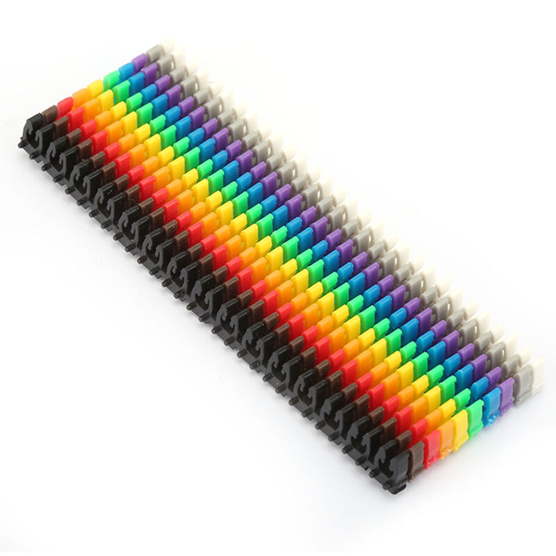 foto del prodotto sjlerst etichetta numerica per tubi con numeri digitali, etichetta per cavi, tubi colorati 150 pezzi 1,5 mm 