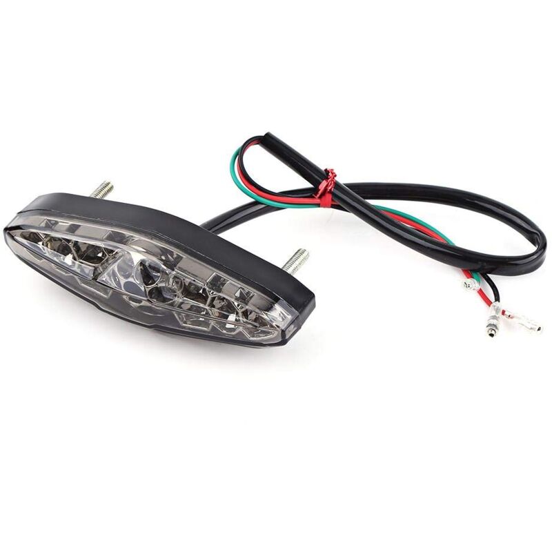 foto del prodotto sjlerst luce freno posteriore 450r 2004, luce posteriore derbi senda, luce posteriore freno moto 12v 15 led, luce freno posteriore per moto, fanale