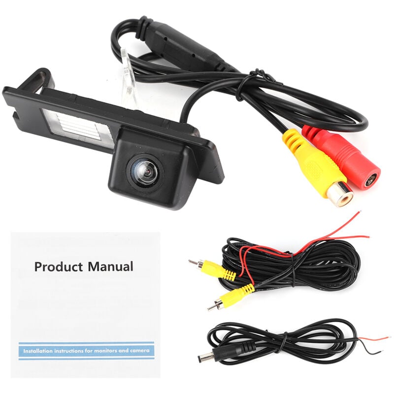 foto del prodotto sjlerst telecamera posteriore ccd hd ip68 telecamera di parcheggio a 170 gradi per luce targa adatta per fluence duster
